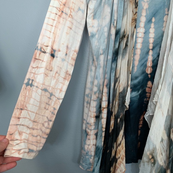 GYPSY 05 | bamboo draped cardigan silk trim M - Picture 5 of 7